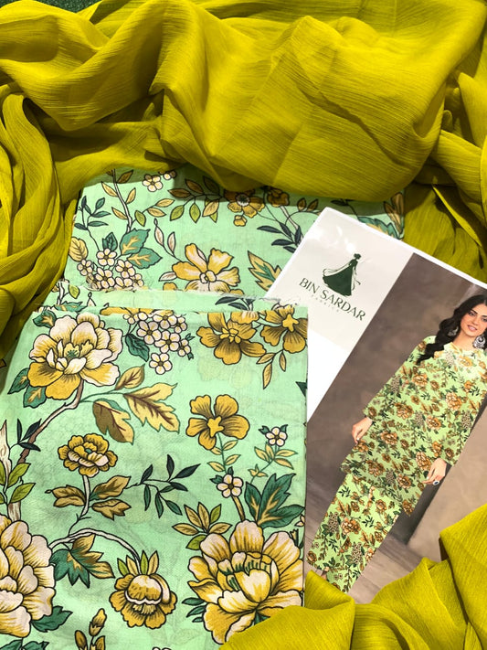 3 PC (UNSTICHED) PRINTED